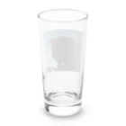茶色三毛猫ルームの夕方の三毛猫の影 Long Sized Water Glass :back