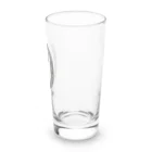 豆鳩雑貨店の豆鳩ビアグラス（黒） Long Sized Water Glass :back