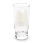 トロールショップの紅葉の季節の並木道 Long Sized Water Glass :back