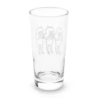 なにかごようですか？のカエル３ひき Long Sized Water Glass :back