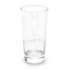 kazukiboxのI ♥ Horse Long Sized Water Glass :back