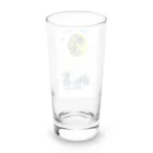 タナカミノルのユーモアイラストショップのカニ座のお月さま Long Sized Water Glass :back