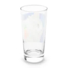 harupink🌸ペット似顔絵illustのスコティッシュストレートのパール君 Long Sized Water Glass :back