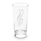 音楽っていいなのト音記号のような、何か Long Sized Water Glass :back