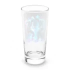 RATELの繊細なタッチで軽快なネオンブルーのヒップホップダンスバトルデザイン Long Sized Water Glass :back