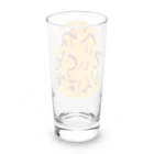 キッズモード某のべねでぃくとかんばあ と書いてある バッジ Long Sized Water Glass :back