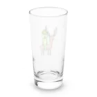 かっぱのありふれた人生のエゾシカに乗るかっぱ Long Sized Water Glass :back