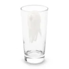 茶トラねこずのあくび猫のシロ Long Sized Water Glass :back