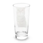 ミミモモデザインのふんばりにゃんこミミ Long Sized Water Glass :back