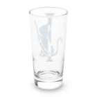 三宅 唯の波動関数の猫：青シンプル Long Sized Water Glass :back