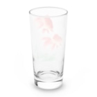 MUGEN ARTの二匹の金魚　小原古邨作品編集　日本のアートTシャツ＆グッズ Long Sized Water Glass :back