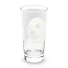 チョークアートグッズ😊のチョークアート　子犬🐶 Long Sized Water Glass :back