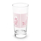 なかじまあゆみの雑貨屋さんの蛸が横一列 Long Sized Water Glass :back