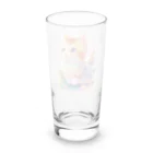 dolphineの愛くるしい表情で見上げるキュートなネコちゃん Long Sized Water Glass :back