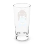 こくうの推しが尊いちゃん(水色) Long Sized Water Glass :back