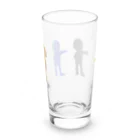 アホ顔ダブルフォース🌍SUZURIのいつものアホ4人 Long Sized Water Glass :back