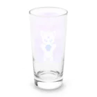 ちゃすみんwith Dragon&Angelのホワイトcat Angel(シンメトリーeyes) Long Sized Water Glass :back