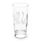 宇宙キャンプのロータス　ハンド　モノトーン Long Sized Water Glass :back