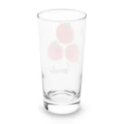 ほこりのゆるいイラストショップ💭の畑のお野菜さん トマトくん Long Sized Water Glass :back