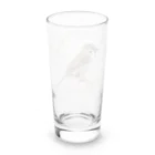 やちよ｜リアル鳥イラストのスズメさん Long Sized Water Glass :back