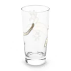 LalaHangeulのJapanese gecko(ニホンヤモリ)　英語デザイン Long Sized Water Glass :back