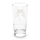 みきぞーん｜保護猫 ミッキー画伯と肉球とおともだちのpopuri Long Sized Water Glass :back