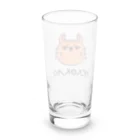 NEKOKAOの無気力そうな猫。アメリカンカールのあーさん Long Sized Water Glass :back