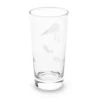 やちよ｜リアル鳥イラストのカモメじゃないよ Long Sized Water Glass :back