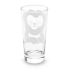 ナラティヴ・ラボ マーケットのくまざわくん（ブラックライン） Long Sized Water Glass :back