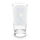 _Anzu_homedecorの3D 花柄　ブルー Long Sized Water Glass :back