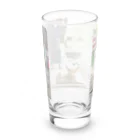 Second_Life_of_Railwaysのマンダレー駅に住む子犬とキハ40系 Long Sized Water Glass :back