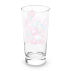 アコウテのイソヒヨドリとブーゲンビリア Long Sized Water Glass :back