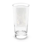 R&N Photographyのカトリーナとポインセチア花｜死者の日・日本のカトリーナ Long Sized Water Glass :back