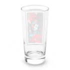 R&N Photographyのカトリーナとポインセチア｜死者の日・日本のカトリーナ Long Sized Water Glass :back