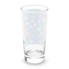 _Anzu_homedecorの3D　花々　ブルー×ピンク Long Sized Water Glass :back