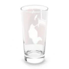 天光のねこ部屋の窓際のプリンちゃん Long Sized Water Glass :back