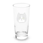 やきぱんのドット絵のねこ（ハチワレ） Long Sized Water Glass :back