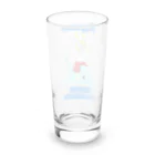 ホワイトドラゴン　タイトくん💙のあなたの夏がいい思い出になりますように Long Sized Water Glass :back