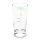 パンダむんのヤシの木に Long Sized Water Glass :back