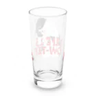 ぷんすこ(♂)のLIFE IS MEOW-TIFUL（黒ラインロゴ） Long Sized Water Glass :back