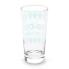 キッズモード某のチャリロゴアーガイル(mint) Long Sized Water Glass :back