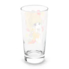 ART705のレトロ可愛いポニーテール女子 Long Sized Water Glass :back