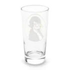 めがねのひとの限界ヲタクのアイコン Long Sized Water Glass :back