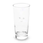 れいにゃん堂&れいにゃあ～と😺のチョークアートの白猫[Magao Neko] Long Sized Water Glass :back