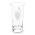 ソヒのショップの帽子を被った黒猫 Long Sized Water Glass :back