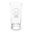 white-bearの肉球に溺れたい　黒 Long Sized Water Glass :back