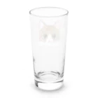 猫舌屋の猫舌屋の看板猫さん（顔アップ） Long Sized Water Glass :back