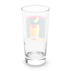 洋服好きな男の子 のお酒好き集まれー Long Sized Water Glass :back