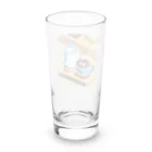 cunissaのドット絵コーヒーと電気ポット Long Sized Water Glass :back