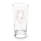 🎨デザイン宮殿🛍️のヘッドホン美少女 Long Sized Water Glass :back